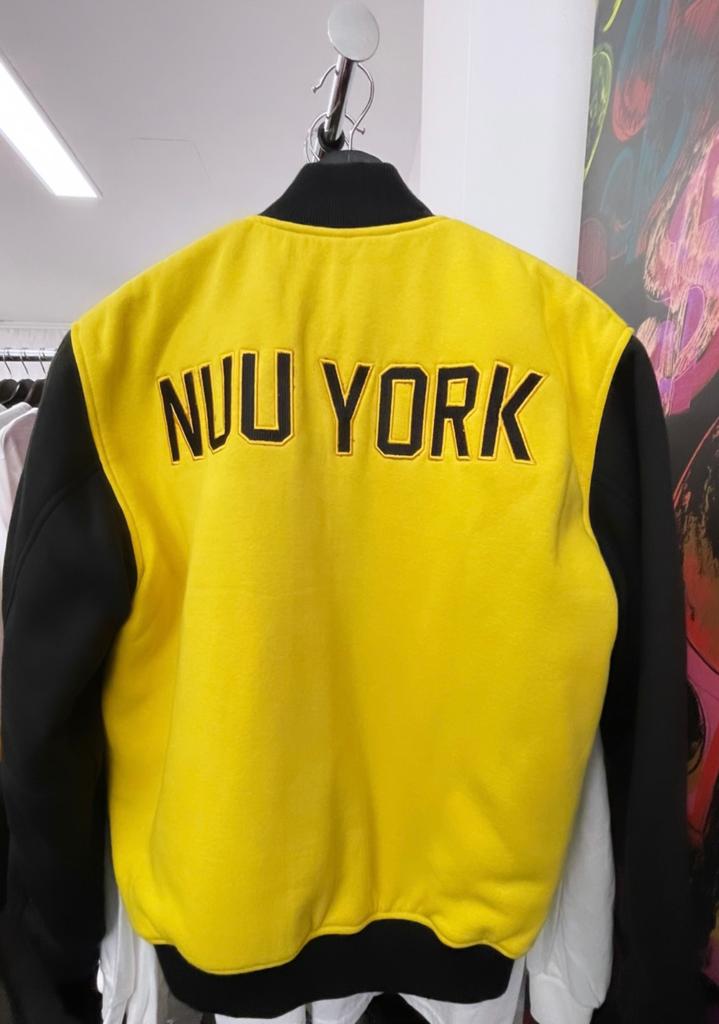 BLACK & YELLOW VARSITY JACKET